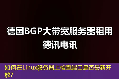 如何在Linux服務(wù)器上檢查端口是否最新開(kāi)放？